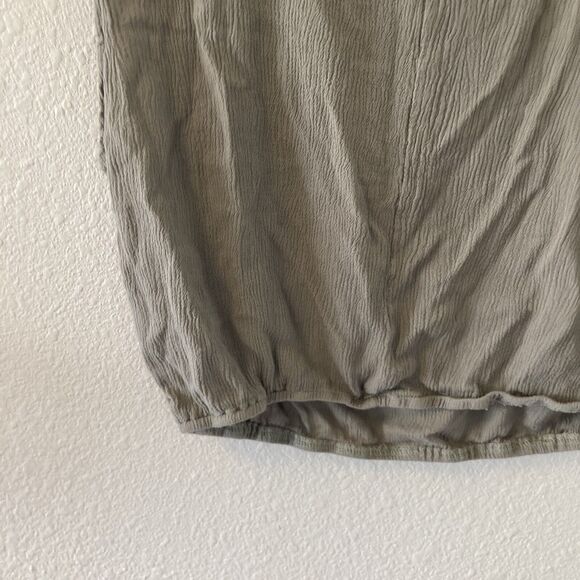 Mable Women's Top Size Medium Cropped Tank Olive Green Chic Boho - Picture 10 of 16